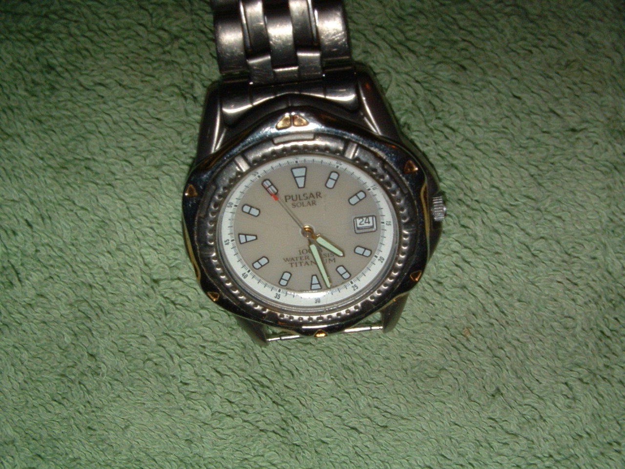 pulsar solar titanium watch